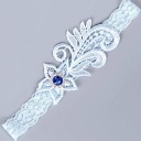 СВАДЕБНАЯ ПОДВЯЗКА синяя сапфир синий