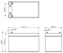 AKUMULATOR BATERIA AGM BEZOBSŁUGOWY EUROPOWER EP 1,2Ah 12V 1,2-12 EP1,2 1.2 Marka Europower