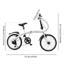 20-palcový skladací bicykel pre dospelých rýchlosť Model 20-calowy składany rower dla dorosłych 6 prędkości