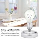 E26 E27 VINTAGE INDUSTRIAL PENDANT LIGHT SOCKET SUFITOWY FASTENERS SCIENNY SILVER  photo 5