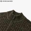 Giordano Men Sweaters Thick Mockneck 7 Stitch Knit Płeć mężczyzna