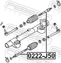 0222-J50 FEBEST BARRA KIEROWNICZY NISSAN FUGA Y50 2004.10-2009.11 JP 