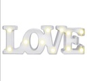 БУКВЫ СВЕТОДИОДНЫЕ БУКВЫ СВЕТЯЩИЕСЯ БЕЛЫЕ ЛЮБОВЬ 3D 10,5 СМ
