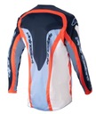 BLUZA CROSS QUAD ALPINESTARS FLUID COLOR NARANJA NAVY S 