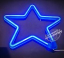 Рождество DECORATION STAR NEON LED окно BLUE