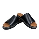 Venezia 0137271 черные кожаные шлепанцы R.39