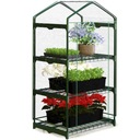 МИНИ-БАЛКОННАЯ ТЕПЛИЧНАЯ ПЛЕНКА 3 ПОЛКИ 125x69x49см