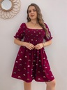 SHEIN SUKIENKA BOHO 081 Kolor czerwony