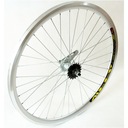 КОЛЕСО ВЕЛОСИПЕДНОЕ ЗАДНЕЕ TORPEDO FALCON 26 СЕРЕБРЯНОЕ 3-ячеечное