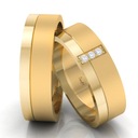 ОБРУЧАЛЬНОЕ КОЛЬЦО, ЗОЛОТО 8 КАРАТ, МАТОВОЕ С БЛЕСКОМ