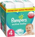 PAMPERS ACTIVE BABY R.4 180 ШТ. ЕЖЕМЕСЯЧНЫЙ АКЦИЯ