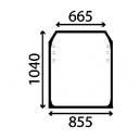 СТЕКЛО ПЕРЕДНЯЯ ЗАРЯДНОЕ JCB 530, 532, 535, 537