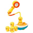 ИГРУШКА ДЛЯ ВАННЫ ДЕТЕЙ И МЛАДЕНЦЕВ УТКИ С ЛОДКОЙ С ДУШЕМ