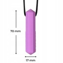 LOGOPEDICKÉ HRYZÁTKO SENZORICKÁ HRAČKA SILIKÓN NÁHRDELNÍK RUŽOVÝ DIAMENCIK Kód výrobcu GRYZAK DIAMENCIK RÓŻOWY