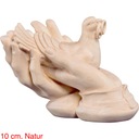 Голубь с обручальными кольцами в защитных руках - 10 см, Natur