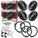 4 автомобильные колонки PIONEER для Opel Vectra C Signum, проставки ПЕРЕДНИЕ + ЗАДНИЕ