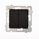 Polmark ROSA Двойной разъем, черный матовый