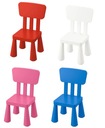 IKEA MAMMUT Konferenčný stolík biely + 3 detské stoličky Kód výrobcu E00209
