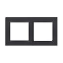 Simon 10 ДВОЙНАЯ МАТОВАЯ ЧЕРНАЯ РАМКА CR2/49