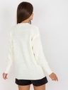 kOBALTOWY ROZPINANY sweter Z DEKOLTEM V 321 one size Długość do bioder