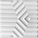 Белые потолочные кессоны 3D СТЕНОВЫЕ ПАНЕЛИ ЗИГЗАГ