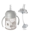 Чашка LOVI с трубочкой и грузиком, 150 мл, серый