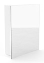 ШКАФ С ЗЕРКАЛОМ ДЛЯ ВАННОЙ 50 СМ - БЕЛЫЙ МАТОВЫЙ