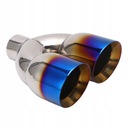 Двойная выхлопная труба 2,4 дюйма, впуск 4 дюйма