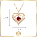 На День матери - Золотое ожерелье с кулоном в виде сердца и кулон-цепочка