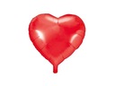 Balon foliowy Serce czerwone - 45 cm - 1 szt. Marka Party deco