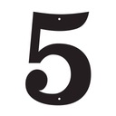 АДРЕСНАЯ ТАБЛИЧКА, НОМЕР ДОМА, ЦИФРА 5, НЕРЖАВЕЮЩАЯ ТАБЛИЧКА