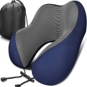 ПОДУШКА ДЛЯ ТУРИСТИЧЕСКОГО ПУТЕШЕСТВИЯ, ПЕРЕСЕЧЕНИЕ ШЕИ, ПОДГОЛОВНИК АВТОМОБИЛЯ, ПАМЯТЬ