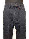 Nohavice z čiernej džínsoviny s vreckami KENZO L Dĺžka nohavíc dlhá