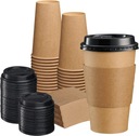 COFFEE TO GO КРАФТ КРУЖКИ+КРЫШКИ+ОБЕРТКИ 400мл 100ШТ. (для перепродажи)