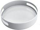 Вращающийся поднос Lazy Susan 30см, БЕЛЫЙ металл