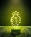 Ночник с именем Real Madrid Club 3D LED Ваше имя в подарок