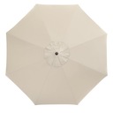 Dáždnik klasický Doppler béžový a hnedý 350 x 264 cm Výška produktu 264 cm