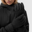 Женские лыжные перчатки - черные