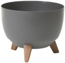 ROMA Цветочный горшок-чаша 24 h20 - АНТРАЦИТ матовый