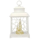 ДЕКОРАТИВНАЯ СВЕТИЛЬНИК, СВЕТОДИОДНЫЙ ФОНАРЬ, БЕЛЫЙ ВИТРАЖ