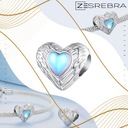 Charms SRDCE A KRÍDLA striebro 925 láska prívesok korálka charmsy pr S925 Kolekcia Charms beads srebro próba 925