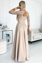 Элегантное платье макси с разрезом, длинное кружевное платье с кружевом