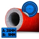 КРЫШКА ТРУБЫ 28/9 КРАСНАЯ ИЗОЛЯЦИЯ 1MB