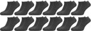 12x Členkové Ponožky čierne dámske bavlnené krátke 39-42 Model skarpetki krótkie niskie zestaw 35-39 klasyczne