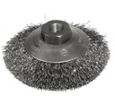 SZCZOTKA TARCZOWA STOŻKOWA KĄTOWA DRUT FALIS 115MM