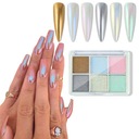 6 X ПАЛИТРА PEARL NAIL POWDER MERMAID EFFECT EFFECT