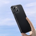 Kryt na iPhone 13 pevný kryt s gélovým rámom čierny Dominujúca farba čierna