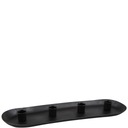 ŚWIECZNIK CZARNY NA 4 ŚWIECE 40x11cm METALOWY