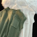 Pánske svetre Vesta Streetwear Knitted Anti-shrink Wi Pohlavie Výrobok pre mužov