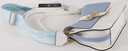 Massimo Contti Kabelka poštárka ekologická koža biela modrá Hĺbka produktu 9 cm